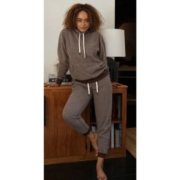 Feat full set of crew blanket blend &  joggers pinecone brown size xl - Picture 1 of 6